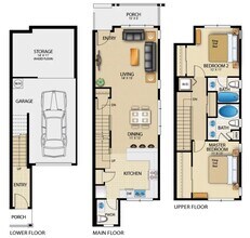 2 Bedroom 2.5 Bath C107 floor plan